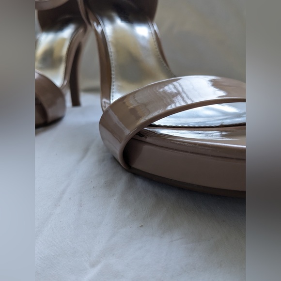 Beige High Heel Sandals - Picture 7 of 7